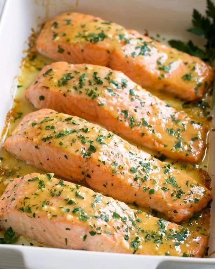Salmão ao molho de laranja